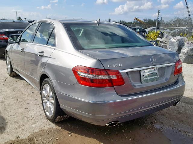 WDDHF5KB2DA721519 - 2013 MERCEDES-BENZ E 350 SILVER photo 3