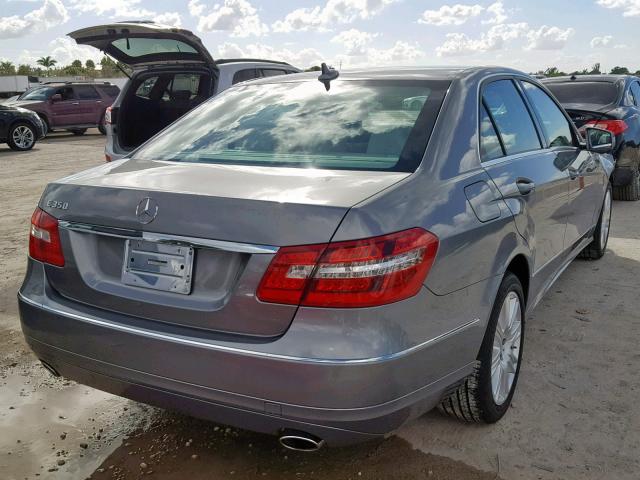 WDDHF5KB2DA721519 - 2013 MERCEDES-BENZ E 350 SILVER photo 4