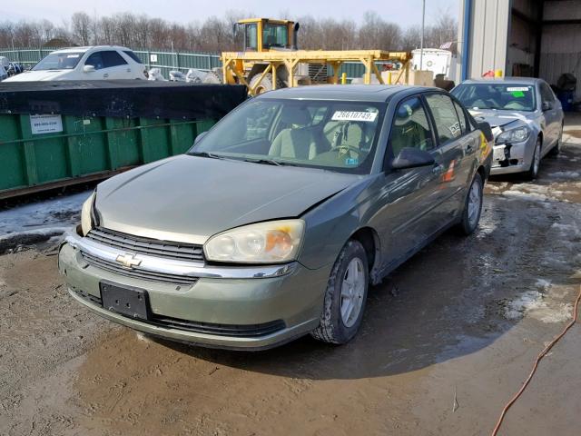 1G1ZT54855F250407 - 2005 CHEVROLET MALIBU LS GREEN photo 2