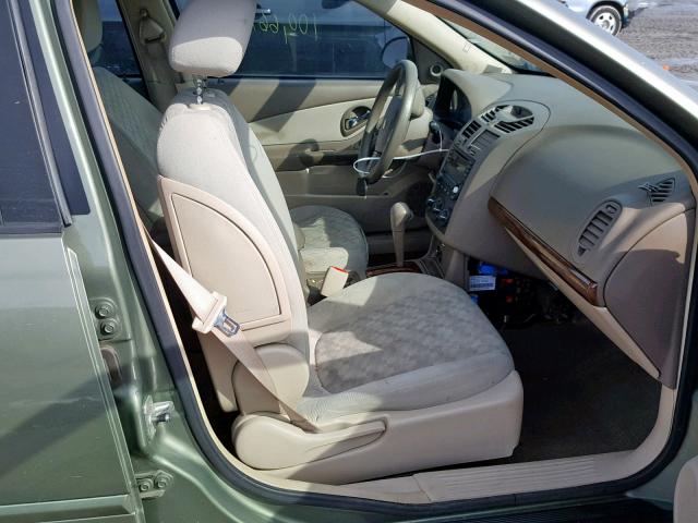 1G1ZT54855F250407 - 2005 CHEVROLET MALIBU LS GREEN photo 5