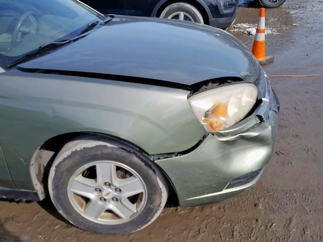 1G1ZT54855F250407 - 2005 CHEVROLET MALIBU LS GREEN photo 9