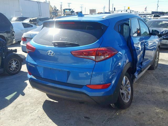 KM8J33A41HU532517 - 2017 HYUNDAI TUCSON LIM BLUE photo 4