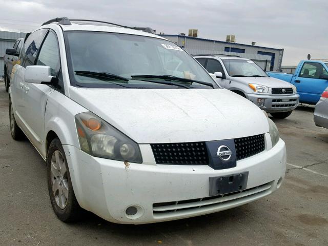 5N1BV28U04N343103 - 2004 NISSAN QUEST S WHITE photo 1