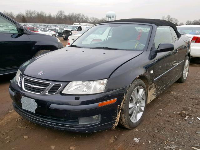 YS3FD79Y776110561 - 2007 SAAB 9-3 2.0T BLACK photo 2