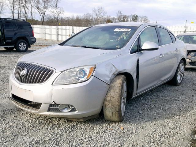 1G4PP5SK1C4203929 - 2012 BUICK VERANO SILVER photo 2