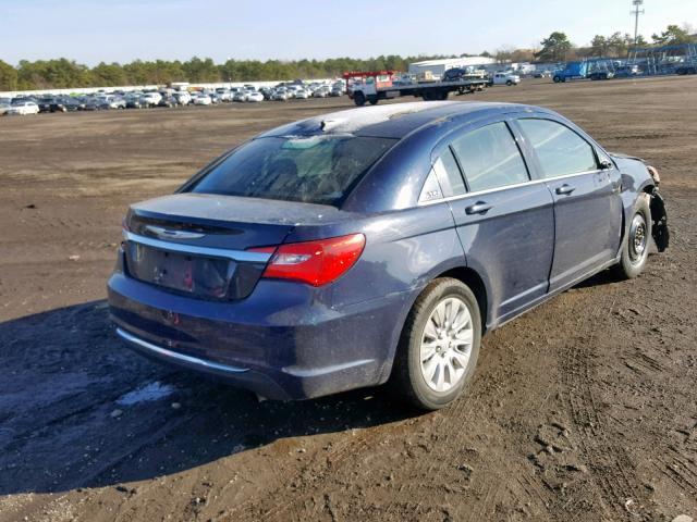 1C3CCBAB1EN157387 - 2014 CHRYSLER 200 LX BLUE photo 4