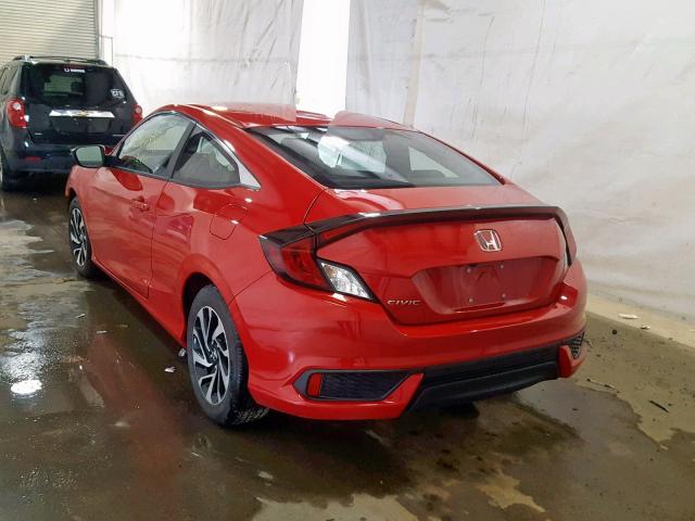 2HGFC4B57JH303454 - 2018 HONDA CIVIC LX RED photo 3