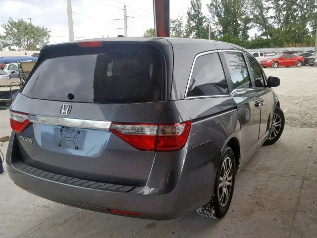 5FNRL5H63CB027235 - 2012 HONDA ODYSSEY EX CHARCOAL photo 4