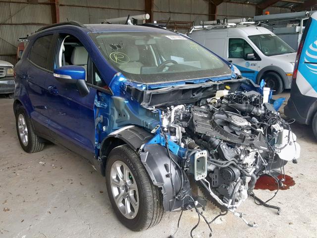 MAJ3P1TEXJC228633 - 2018 FORD ECOSPORT S BLUE photo 1