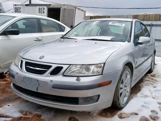 YS3FD49Y171109367 - 2007 SAAB 9-3 2.0T SILVER photo 2