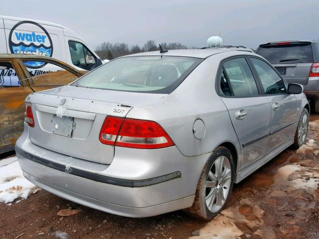 YS3FD49Y171109367 - 2007 SAAB 9-3 2.0T SILVER photo 4