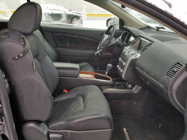 JN8AZ1FY5EW300865 - 2014 NISSAN MURANO CRO BLACK photo 5