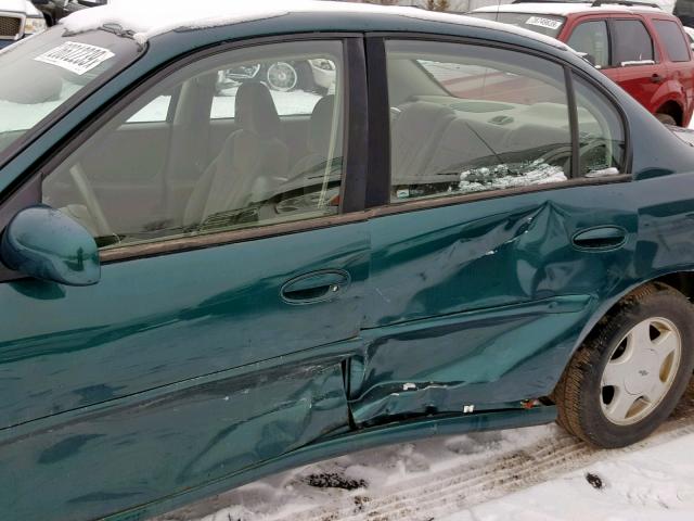 1G1NE52J3Y6317329 - 2000 CHEVROLET MALIBU LS Yaşıl foto 9