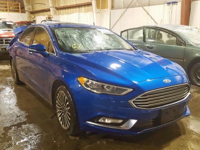 3FA6P0D92JR188655 - 2018 FORD FUSION TIT BLUE photo 1