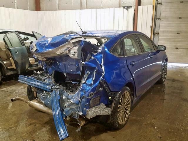 3FA6P0D92JR188655 - 2018 FORD FUSION TIT BLUE photo 4