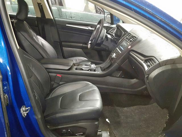 3FA6P0D92JR188655 - 2018 FORD FUSION TIT BLUE photo 5