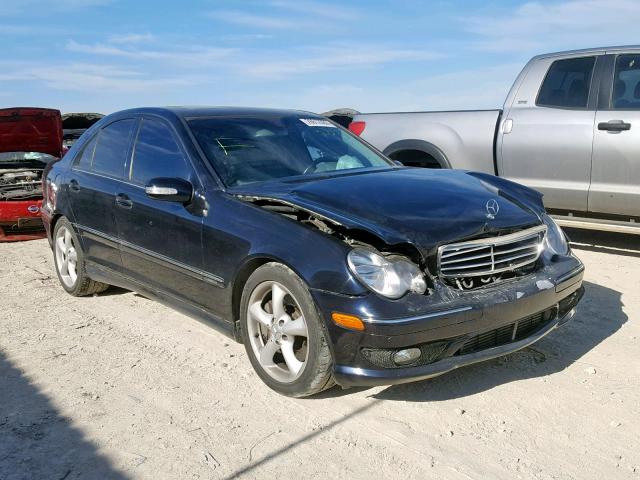 WDBRF40J65A803336 - 2005 MERCEDES-BENZ C 230K SPO BLACK photo 1