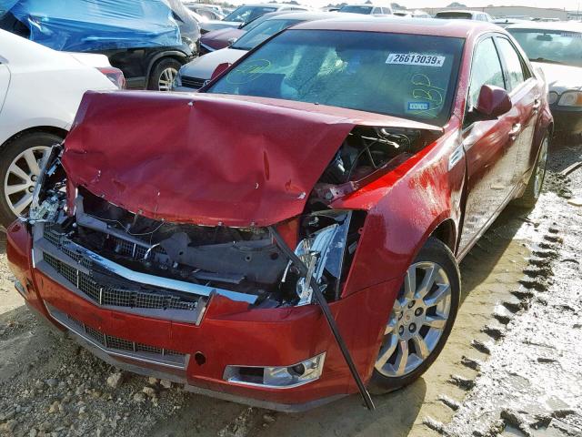 1G6DV57VX80188137 - 2008 CADILLAC CTS HI FEA RED photo 2