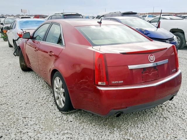 1G6DV57VX80188137 - 2008 CADILLAC CTS HI FEA RED photo 3