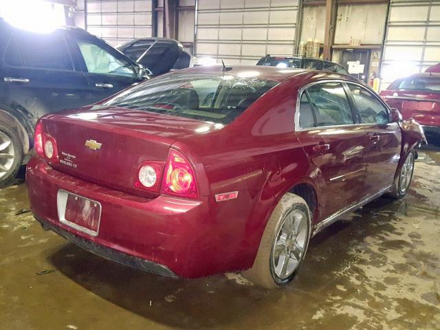 1G1ZD5EB6AF236503 - 2010 CHEVROLET MALIBU 2LT BURGUNDY photo 4