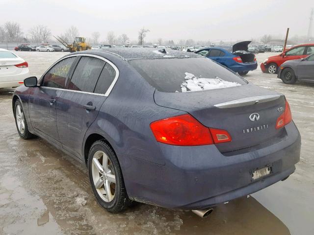 JN1CV6AR7AM456511 - 2010 INFINITI G37 GRAY photo 3