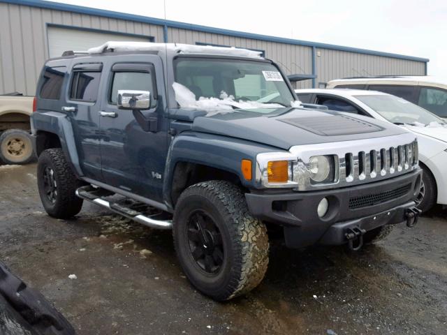 5GTDN13E078130669 - 2007 HUMMER H3 BLUE photo 1