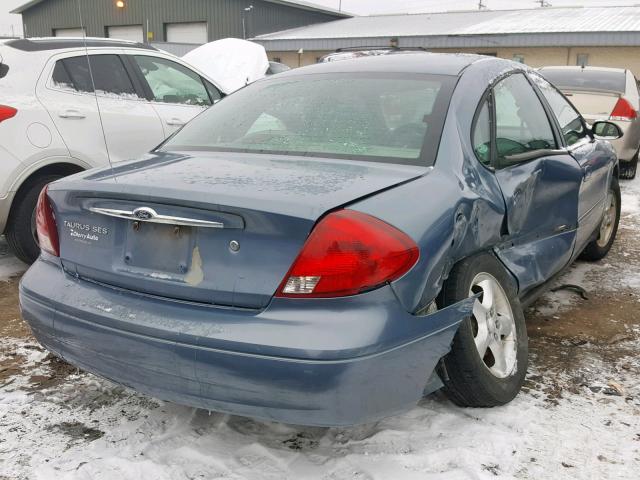 1FAFP55UX1G201417 - 2001 FORD TAURUS SES BLUE photo 4