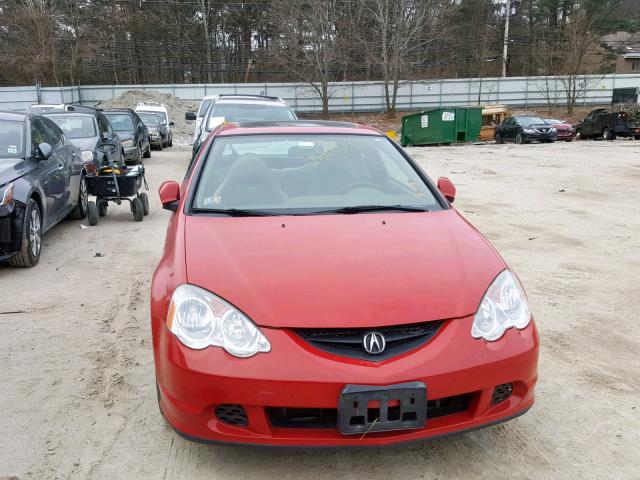 JH4DC54824S010592 - 2004 ACURA RSX RED photo 9