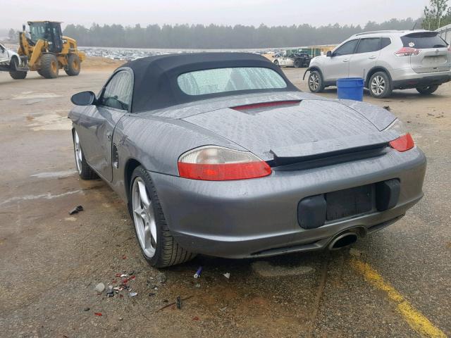 WP0CA298X3U620298 - 2003 PORSCHE BOXSTER GRAY photo 3