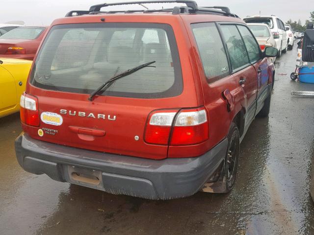 JF1SF63501H737385 - 2001 SUBARU FORESTER L RED photo 4