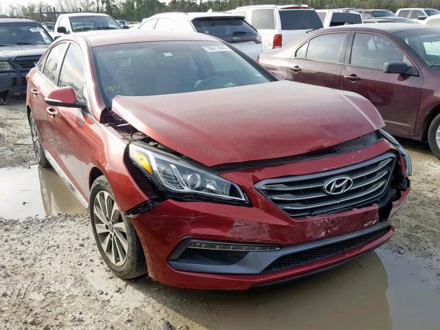 5NPE34AF7GH307041 - 2016 HYUNDAI SONATA SPO RED photo 1