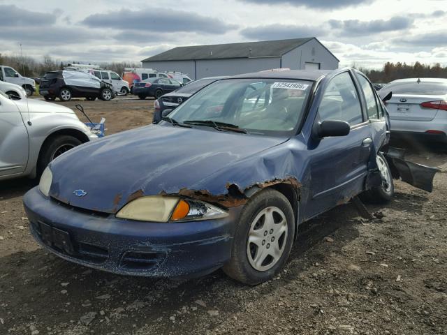 1G1JF524317283852 - 2001 CHEVROLET CAVALIER L BLUE photo 2