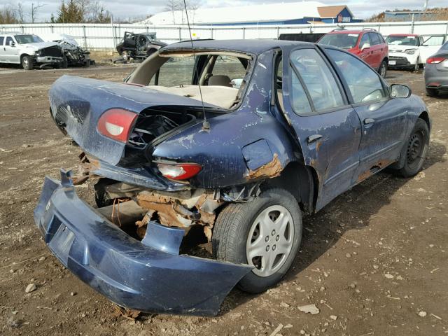 1G1JF524317283852 - 2001 CHEVROLET CAVALIER L BLUE photo 4