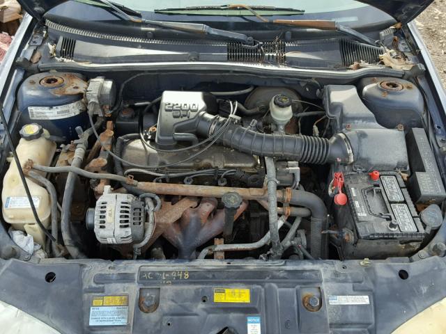 1G1JF524317283852 - 2001 CHEVROLET CAVALIER L BLUE photo 7