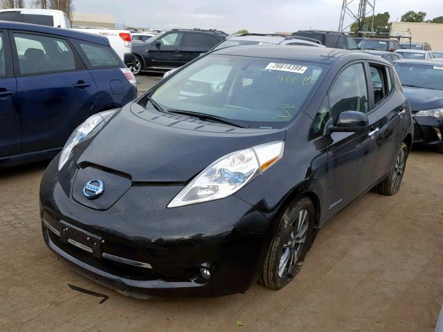 1N4BZ0CP3GC300282 - 2016 NISSAN LEAF SV BLACK photo 2