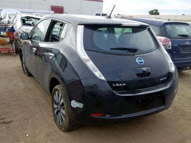 1N4BZ0CP3GC300282 - 2016 NISSAN LEAF SV BLACK photo 3