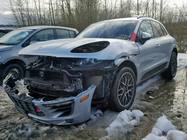 WP1AB2A57FLB41030 - 2015 PORSCHE MACAN S SILVER photo 2