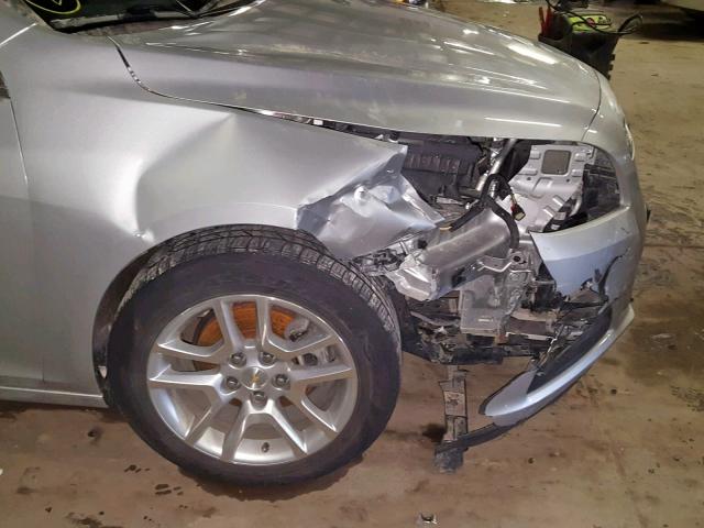 1G11C5SA5DF304287 - 2013 CHEVROLET MALIBU 1LT ვერცხლისფერი ფოტო 9