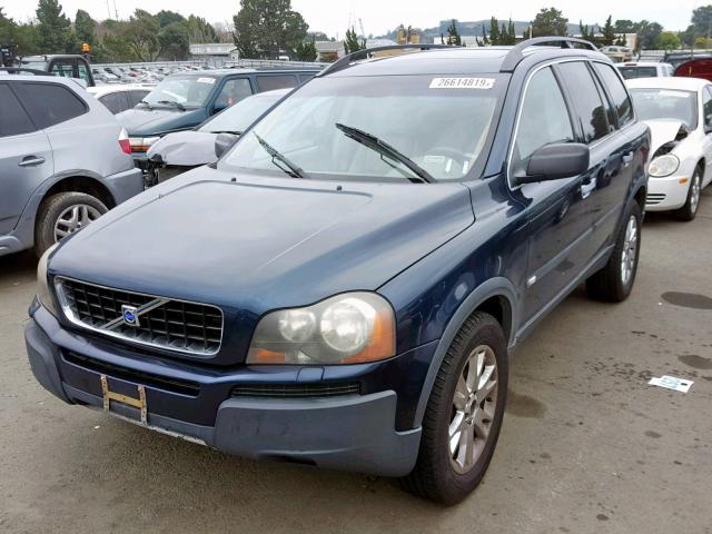 YV1CZ91H741035804 - 2004 VOLVO XC90 T6 BLUE photo 2