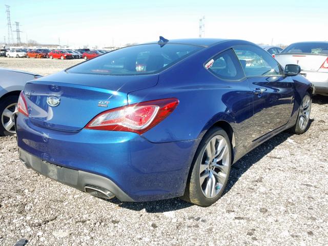 KMHHT6KD0EU121376 - 2014 HYUNDAI GENESIS CO BLUE photo 4