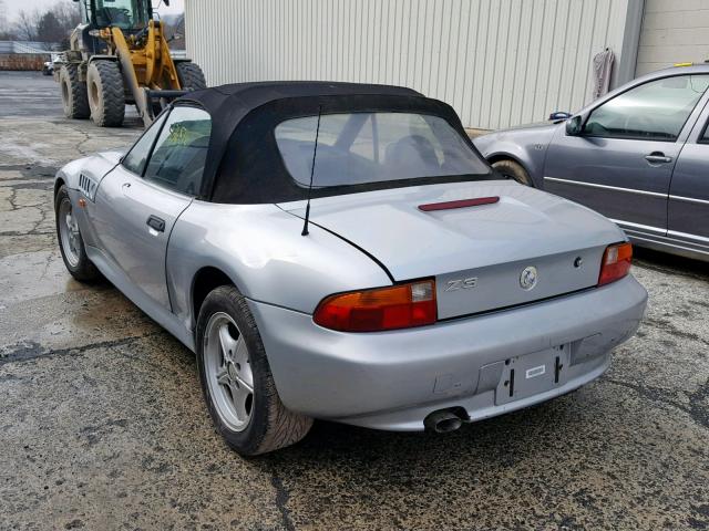 4USCH7328VLE04338 - 1997 BMW Z3 1.9 GRAY photo 3