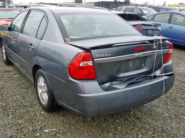 1G1ZT52865F309547 - 2005 CHEVROLET MALIBU LS Mavi foto 3