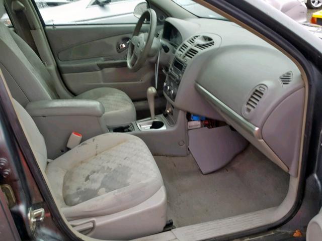 1G1ZT52865F309547 - 2005 CHEVROLET MALIBU LS Mavi foto 5