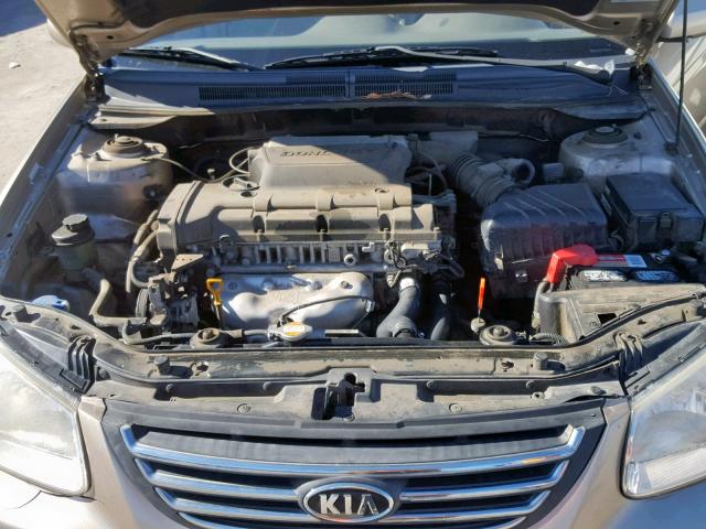 KNAFE121785576851 - 2008 KIA SPECTRA EX SILVER photo 7