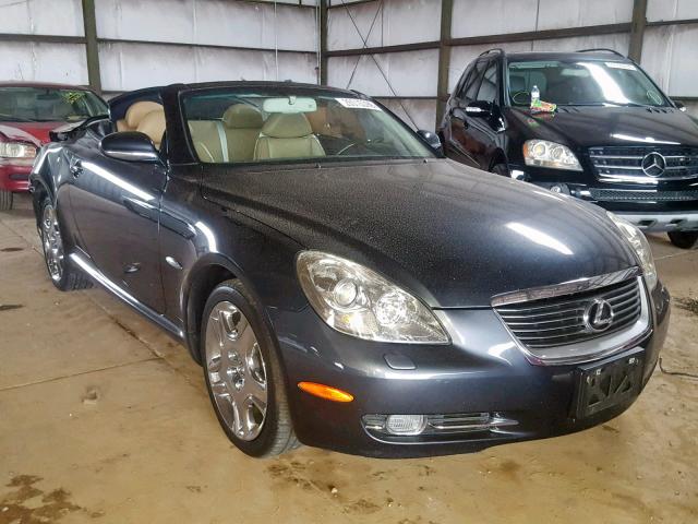 JTHFN45Y389017012 - 2008 LEXUS SC 430 GRAY photo 1