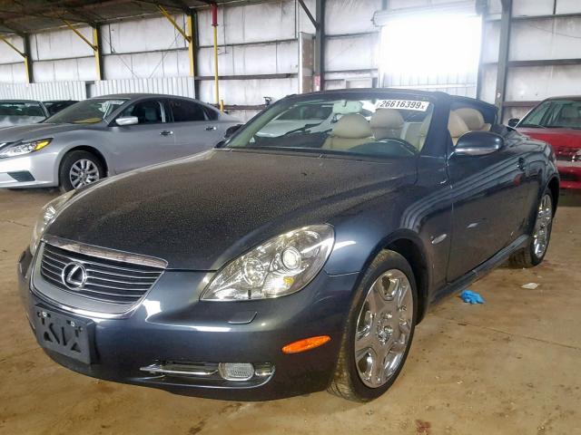 JTHFN45Y389017012 - 2008 LEXUS SC 430 GRAY photo 2