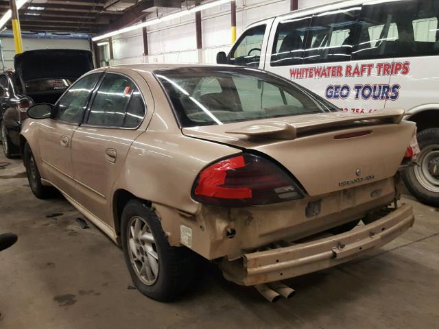 1G2NF52E64M589472 - 2004 PONTIAC GRAND AM S GOLD photo 3