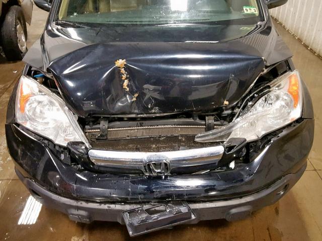 JHLRE38707C019736 - 2007 HONDA CR-V EXL BLUE photo 9