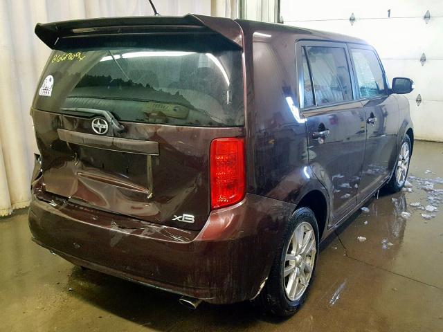 JTLKE50E981012984 - 2008 TOYOTA XB MAROON photo 4