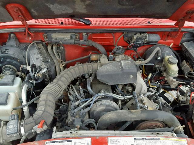 1FTYR10C3YPA32159 - 2000 FORD RANGER RED photo 7